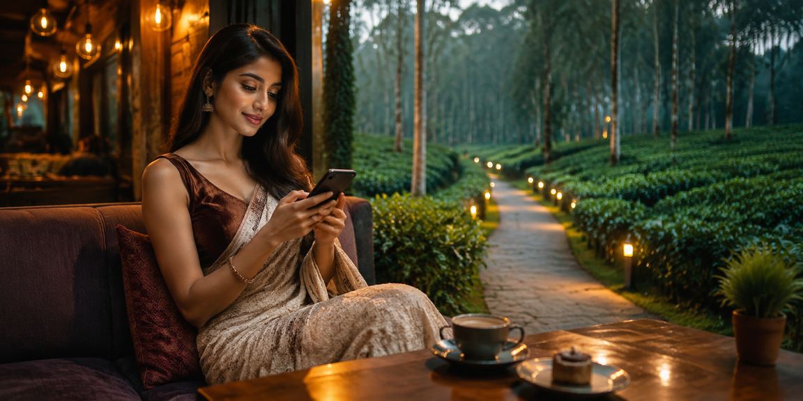গাজীপুরের চা বাগানের পটভূমিতে ডিপোজিট বোনাস অফারের আনন্দময় দৃশ্য